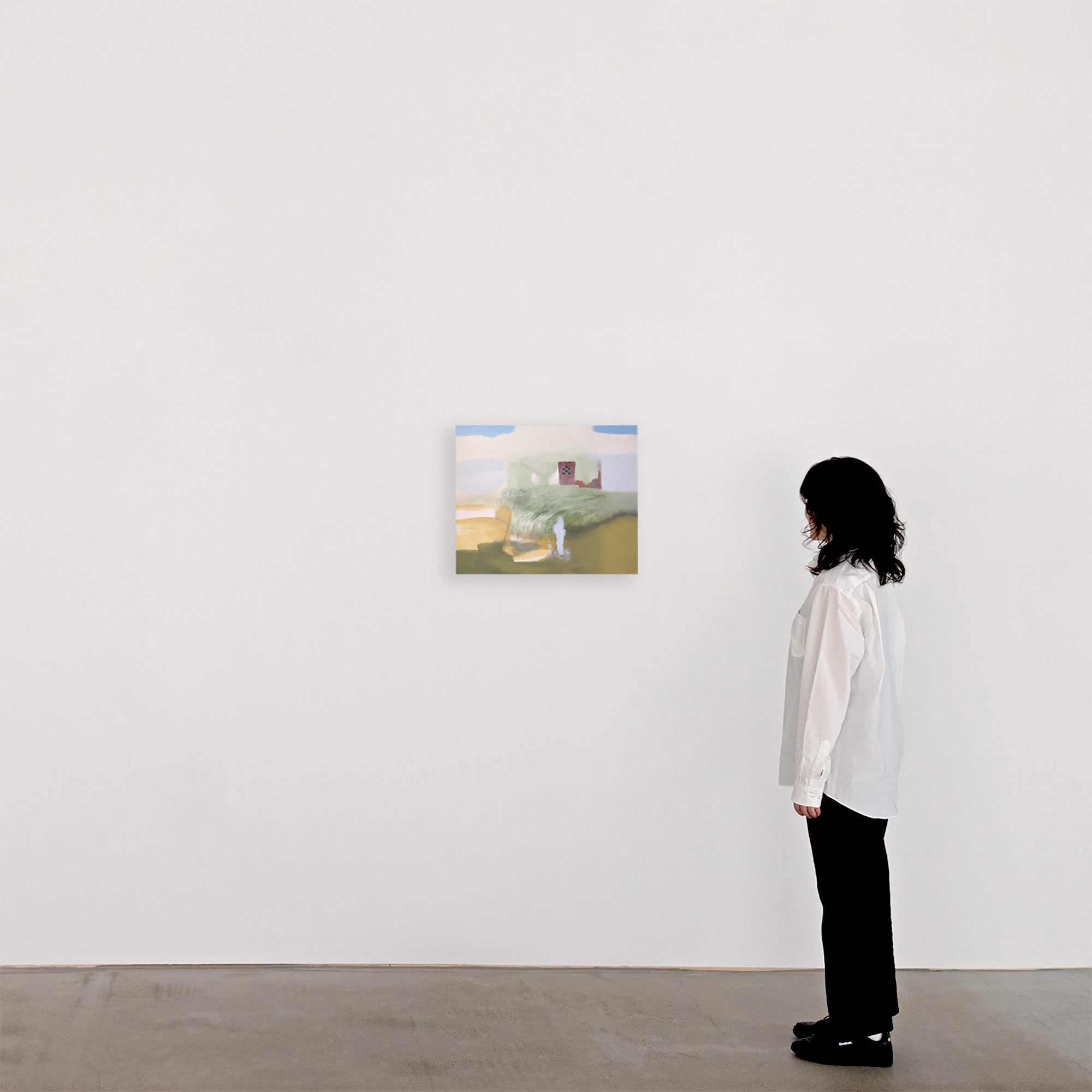Makoto Honda「谷底のカフェ」2024 絵画