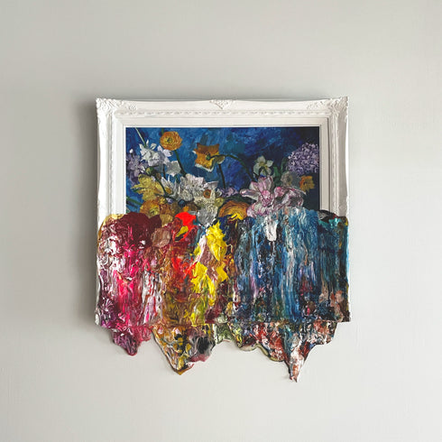 Yohei Sugita「花と色彩が巡り合い溢れ出す時」2023 絵画