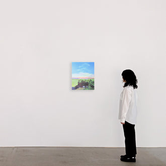 Makoto Honda「狸の塔」2024 絵画