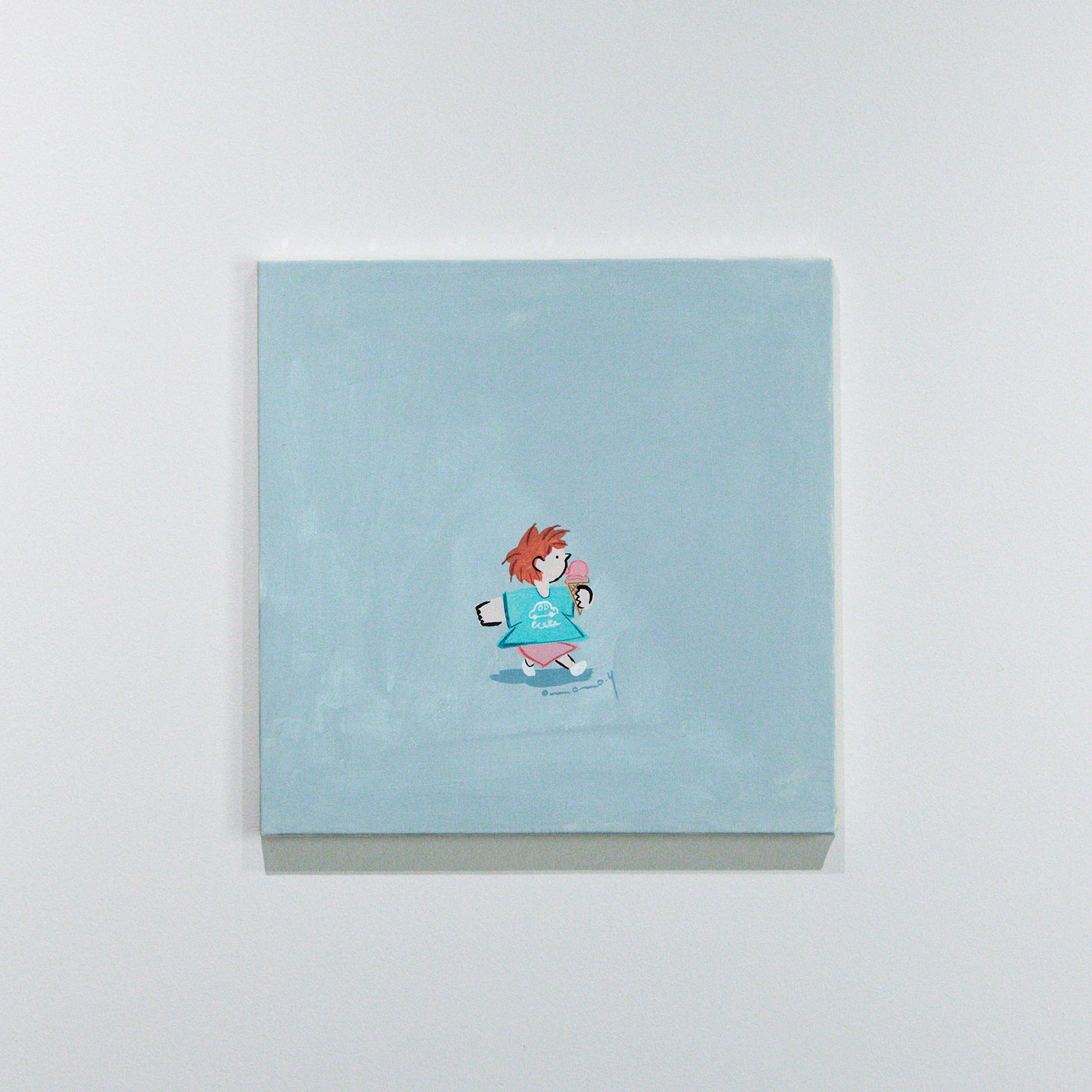 Yosuke Omomo「Walk around -アイスクリーム-」2023 絵画