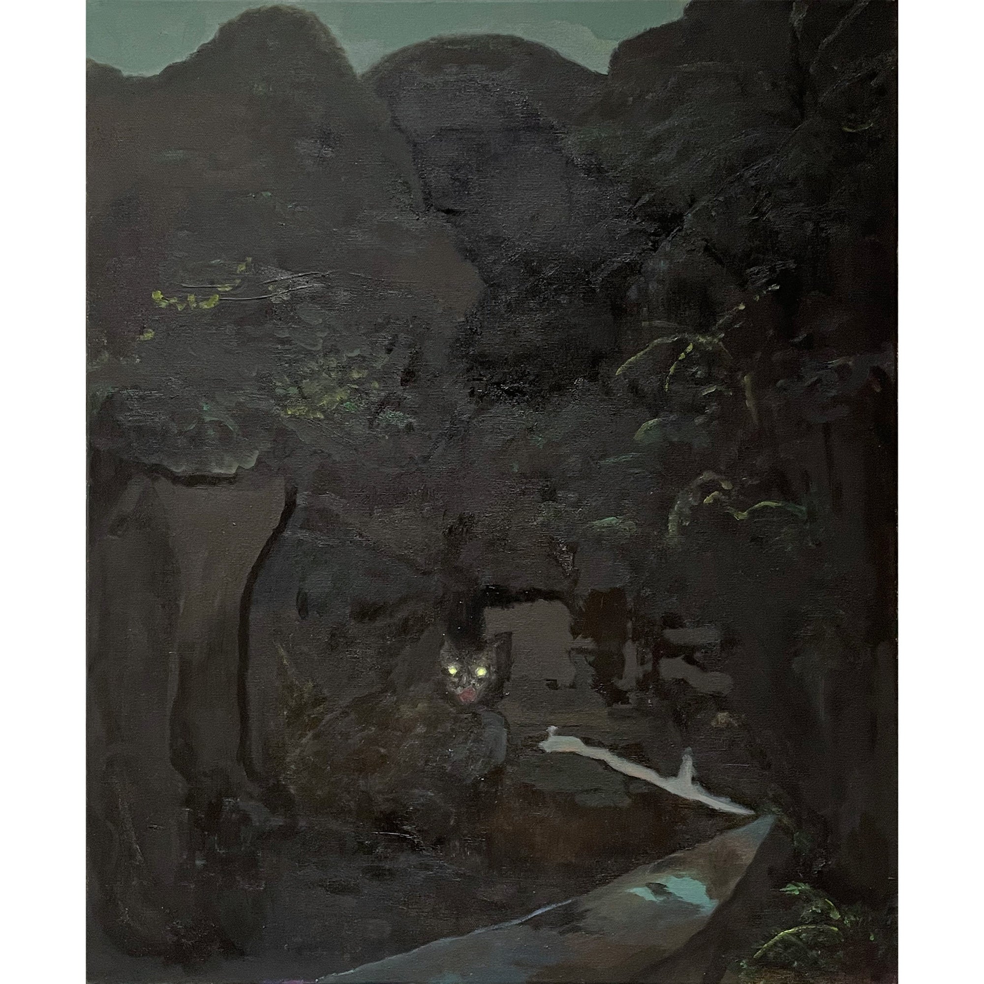 Makoto Honda「森の奥」2024 絵画