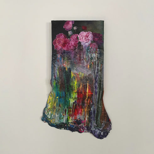 Yohei Sugita「絵具と花達のドレス」2023 絵画