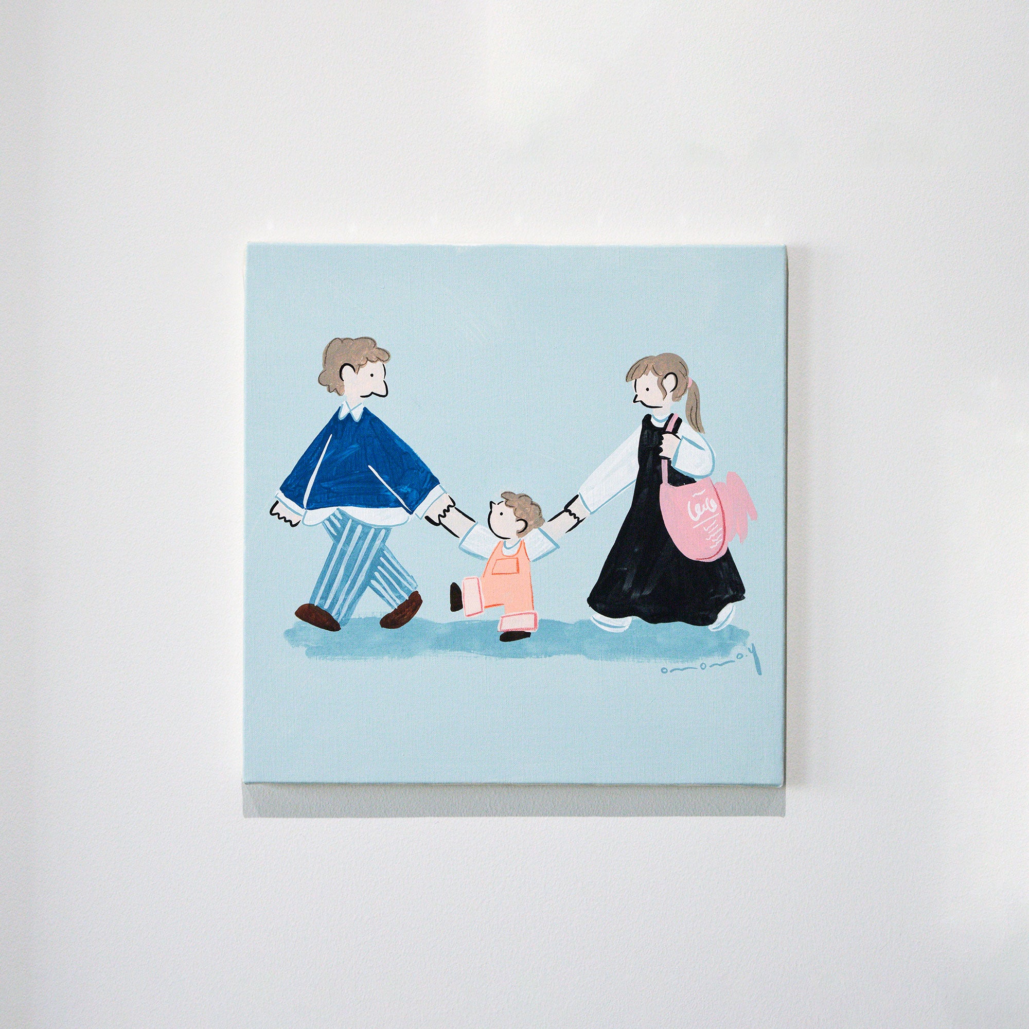 Yosuke Omomo「Walk around -家族-」2023 絵画