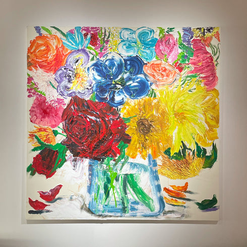 Yohei Sugita「色彩の歌声と色のない花瓶」2022 絵画