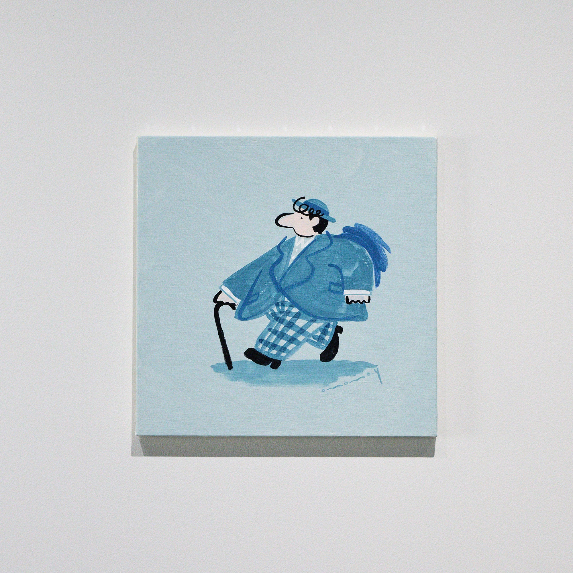 Yosuke Omomo「Walk around -紳士-」2023 絵画