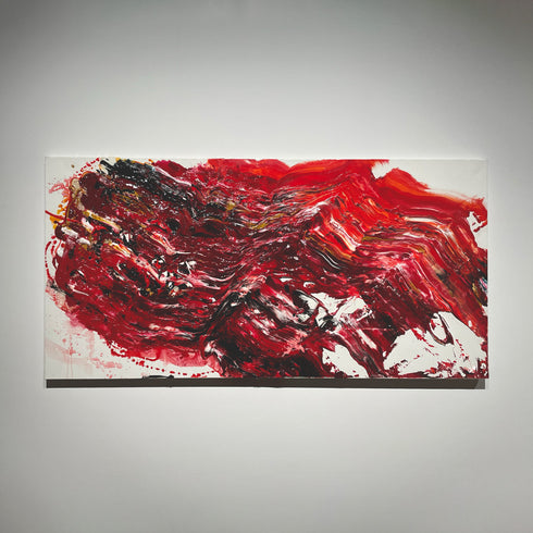 Yohei Sugita「The abstract red aurora」2022 絵画