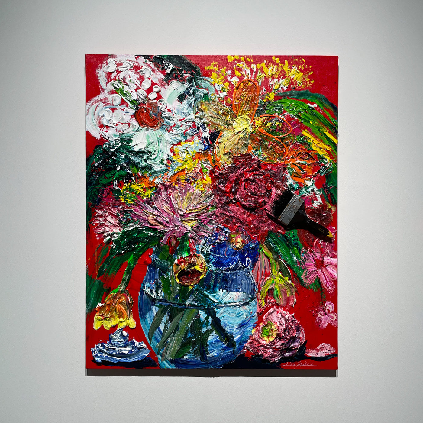 Yohei Sugita「虹彩色の花たち」2023 絵画